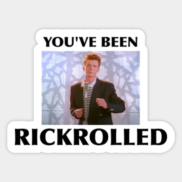 Rick Roll Sticker by LuisP96